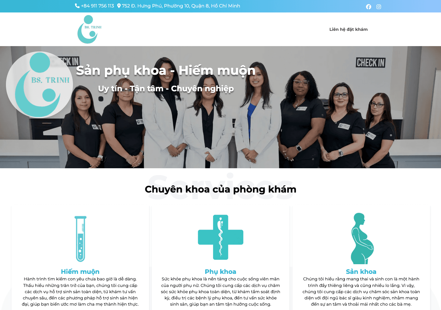 Project Dr. Trinh built by PixelLogic Lab